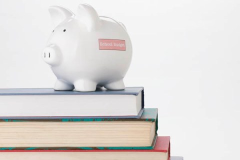 Piggy Bank and Books