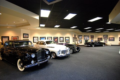Original cars in museum