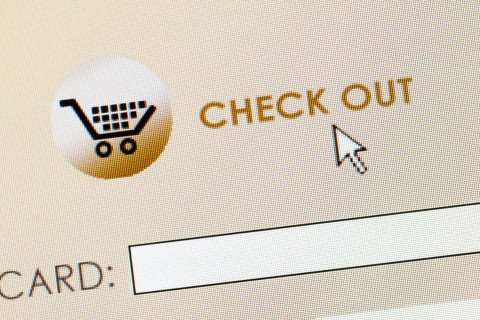 Online shopping checkout cart