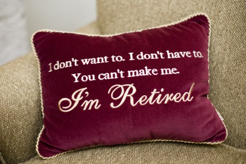 Retirement pillow