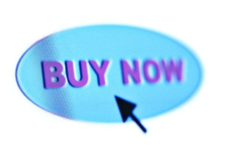 Buy now icon with arrow
