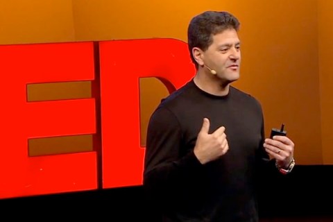 Multi-millionaire Nick Hanauer delivers a speech at TED Talks.