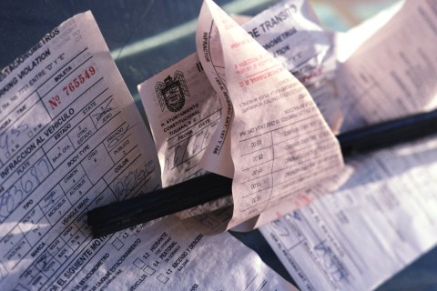 Parking Tickets on a Windshield