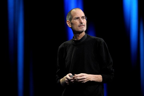 Steve Jobs unveils the iCloud storage system at the Apple Worldwide Developers Conference in San Francisco, June 6, 2011.