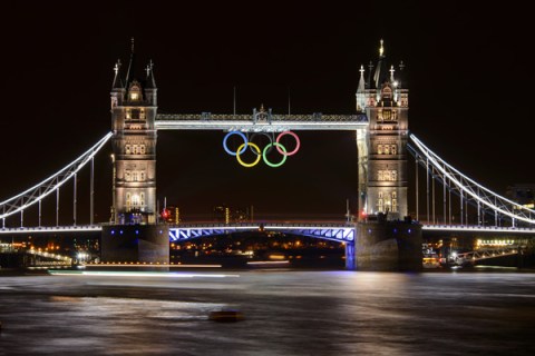 TOPSHOTS Tower Bridge adorned with the O
