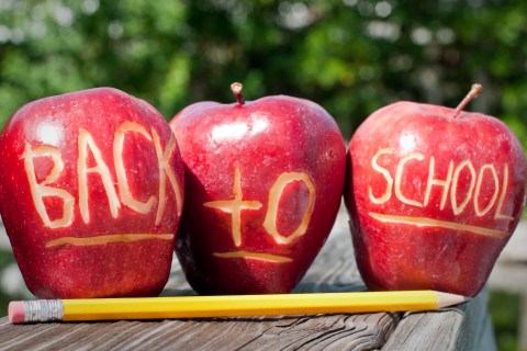 Back to school apples