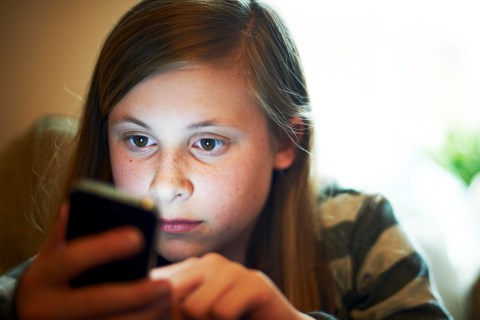 Young Girl with Cell Phone