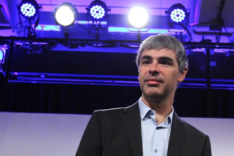 Google's Larry Page Holds Media Event In New York City