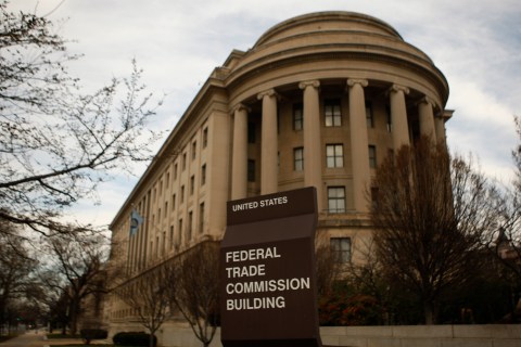 The Federal Trade Commission building is seen in Washington