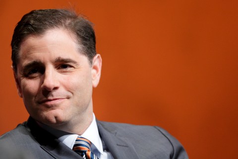 Federal Communication Commission Chairman Julius Genachowski speaks at the Cable Show in Chicago