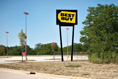 Views Of Best Buy As The Retailer Has Credit Rating Cut To Junk By Standard & Poor's