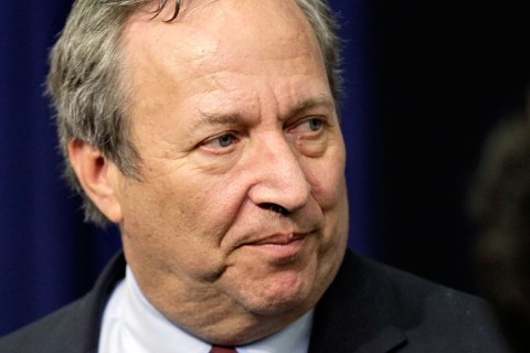 Lawrence Summers at the Eisenhower Executive Office Building in the White House complex, Friday, Dec. 17, 2010, in Washington. 