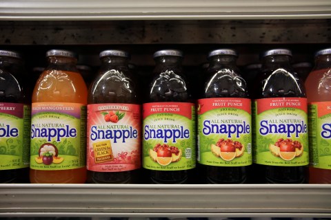 Snapple Beverages At A Supermarket Ahead Of Earnings