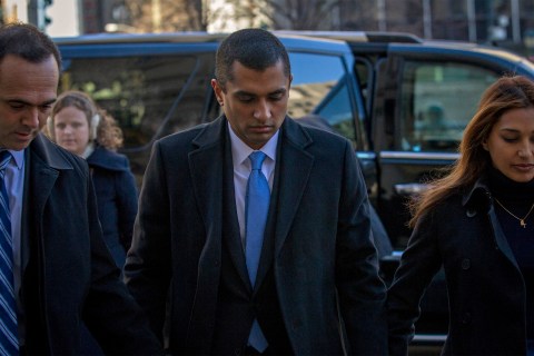 Former SAC Capital portfolio manager Mathew Martoma arrives at the Manhattan Federal Courthouse in New York